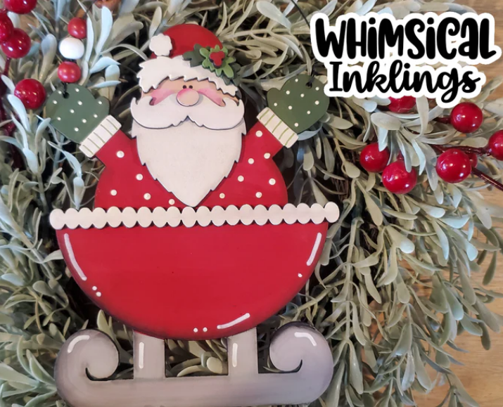 Santas Sleigh Ride Ornament DIY Wood Kit