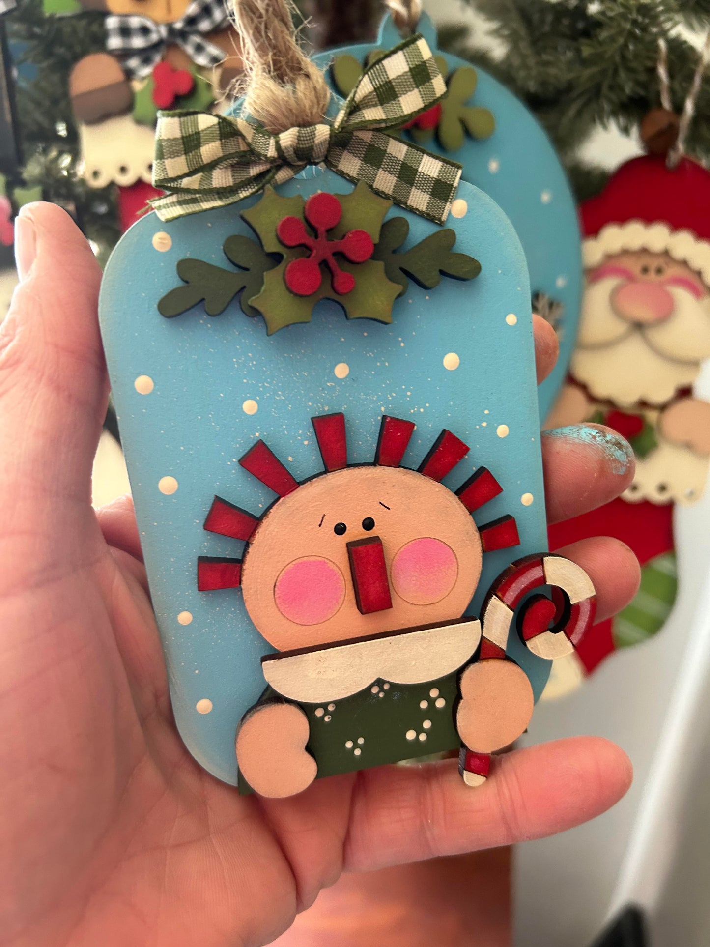 Candy Cane Annie Ornament Laser SVG