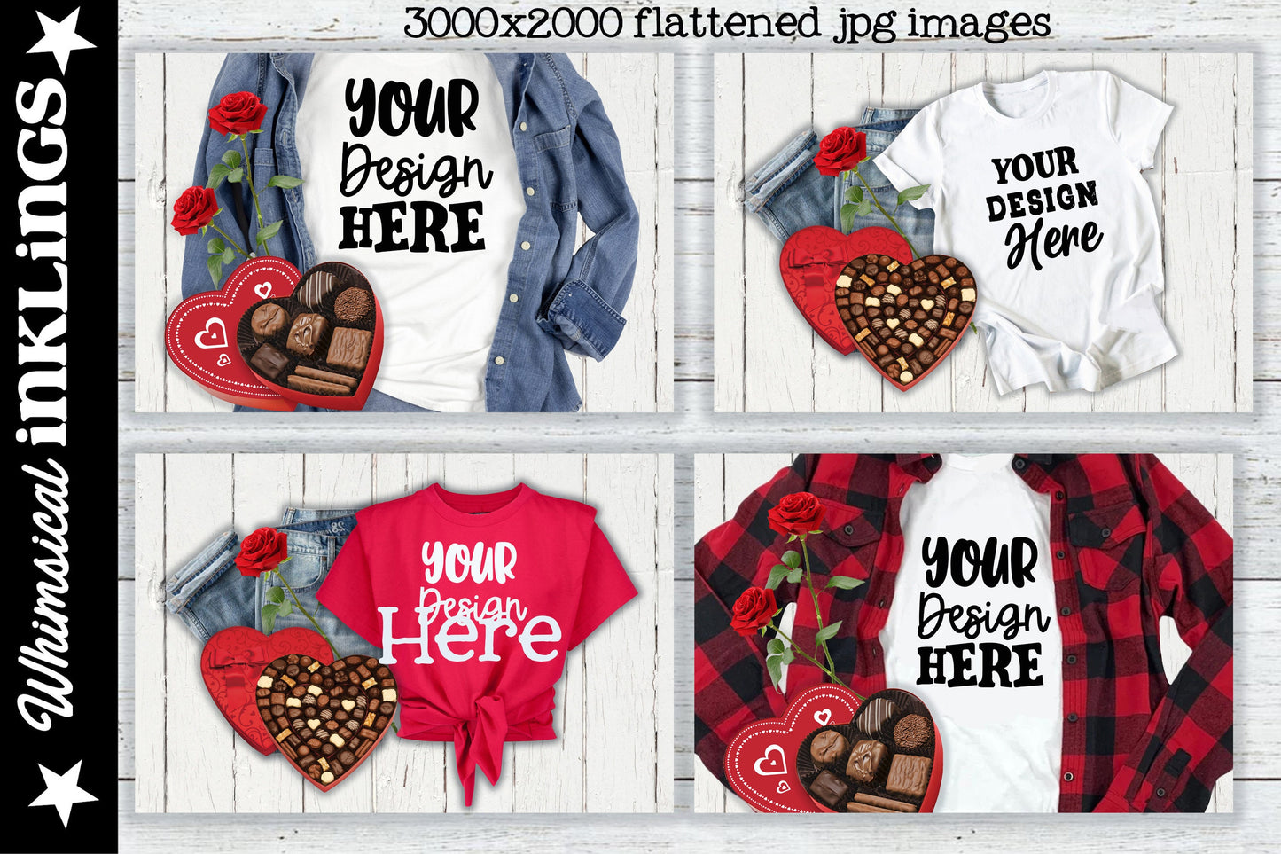 My Sweet Valentine Mock up Set- Valentines Day Mockups