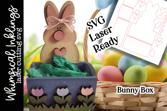 Bunny Box Laser SVG |Laser Ready Easter Rabbit| Glow Forge Easter| Easter Rabbit SVG| Bunny box SVG