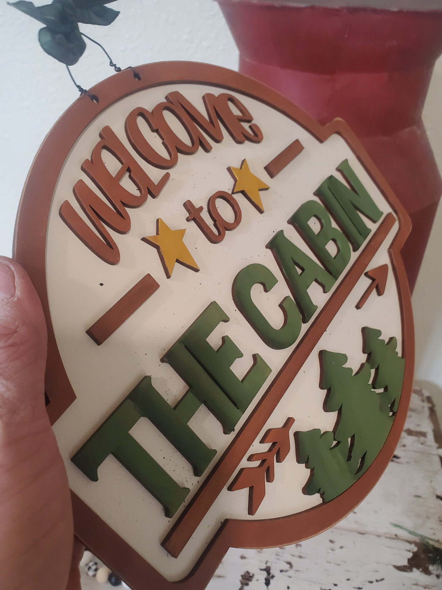 Cabin Welcome Sign SVG| Laser Cut Cabin| Glowforge|Cabin SVG SVG