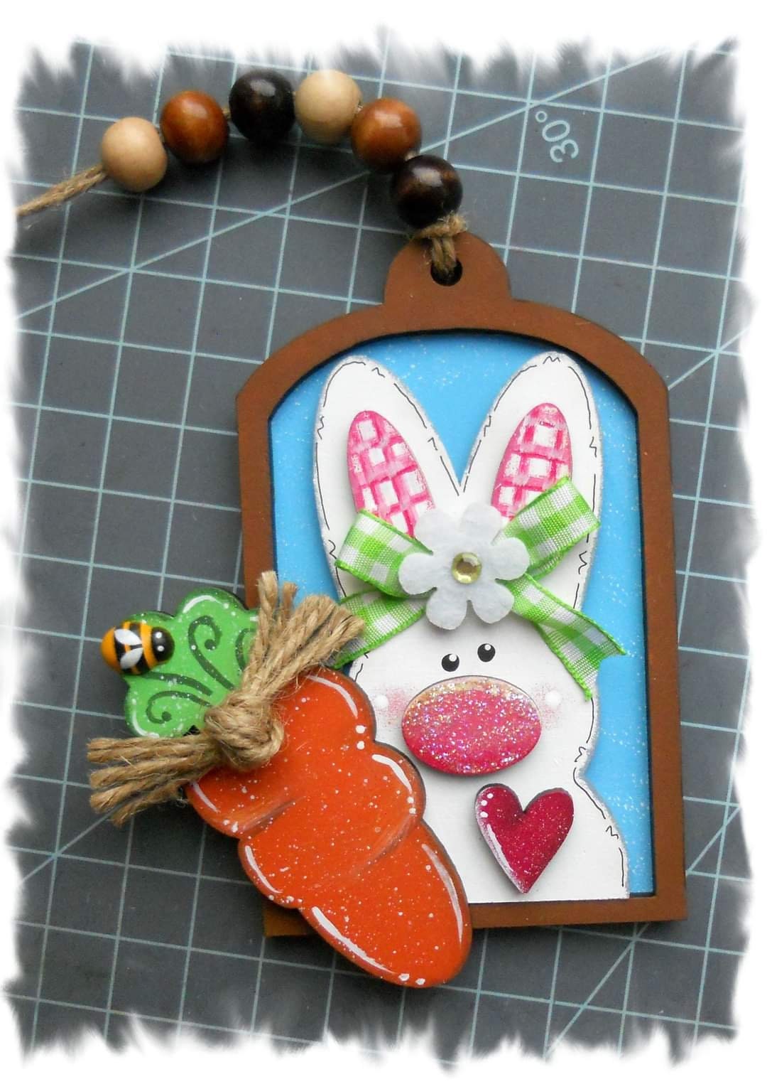 Bunny Tag Easter Laser SVG |Laser Ready Easter Rabbit| Glow Forge Easter| Easter Tag SVG