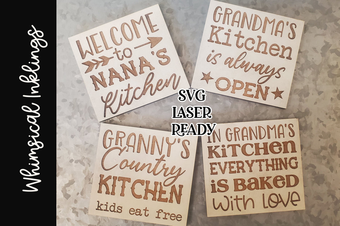 Grandmas Kitchen Magnet SVG Collection| Nana SVG| Laser Cut Magnet| Glow forge| Magnet SVG| Granny Magnet Laser