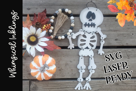 Mister Skeleton Sign SVG| Halloween Laser SVG| Laser Cut Halloween| Glow forge Halloween| Halloween Tiered Tray SVG