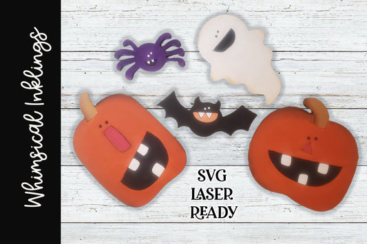 Silly Halloween Laser  Set| Halloween SVG Set| Halloween SVG| Laser Cut Halloween| Glow forge| Halloween  Tiered Tray|Tiered Tray SVG|
