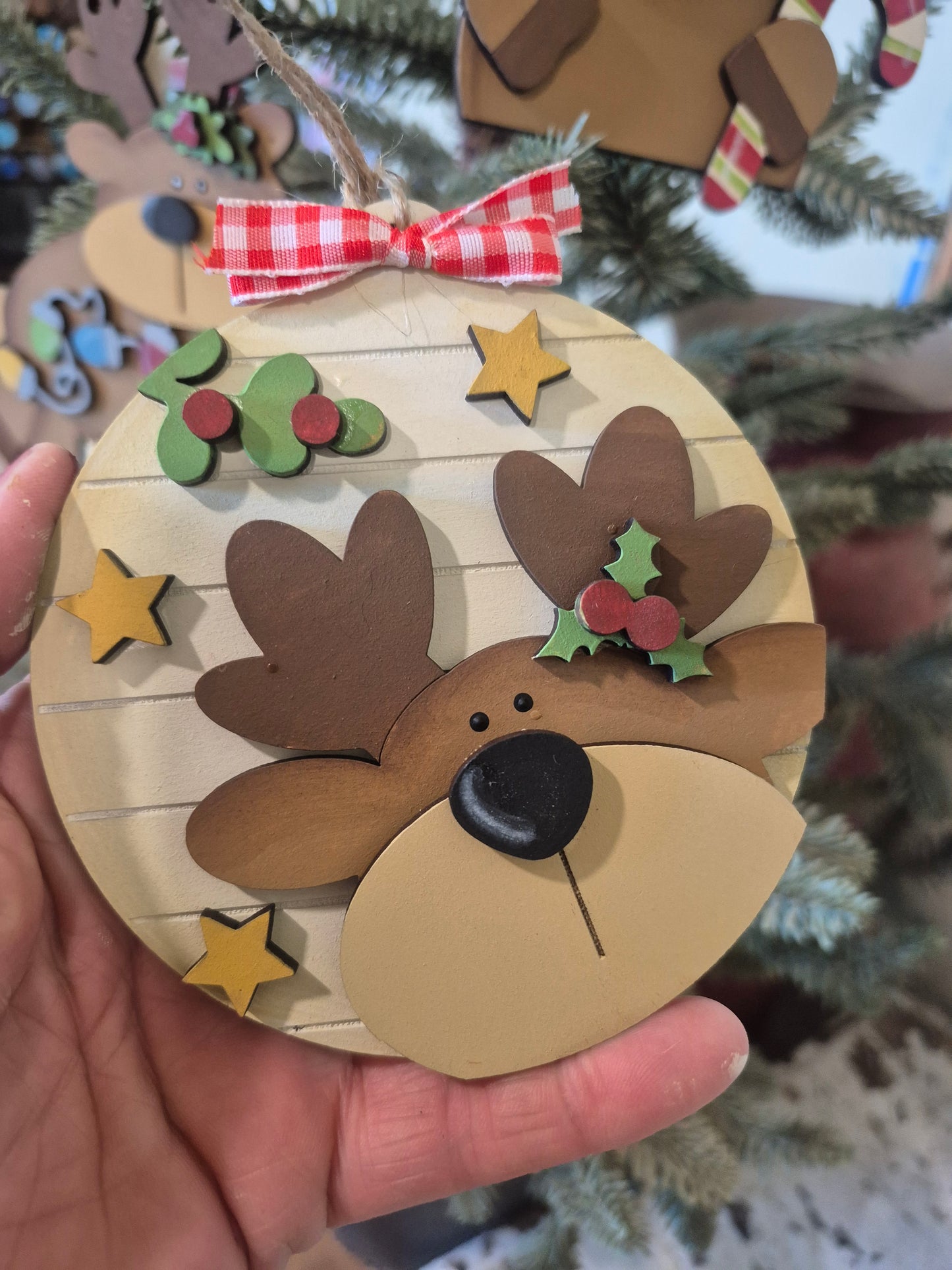 Holly Jolly Ornament Duo Laser SVG