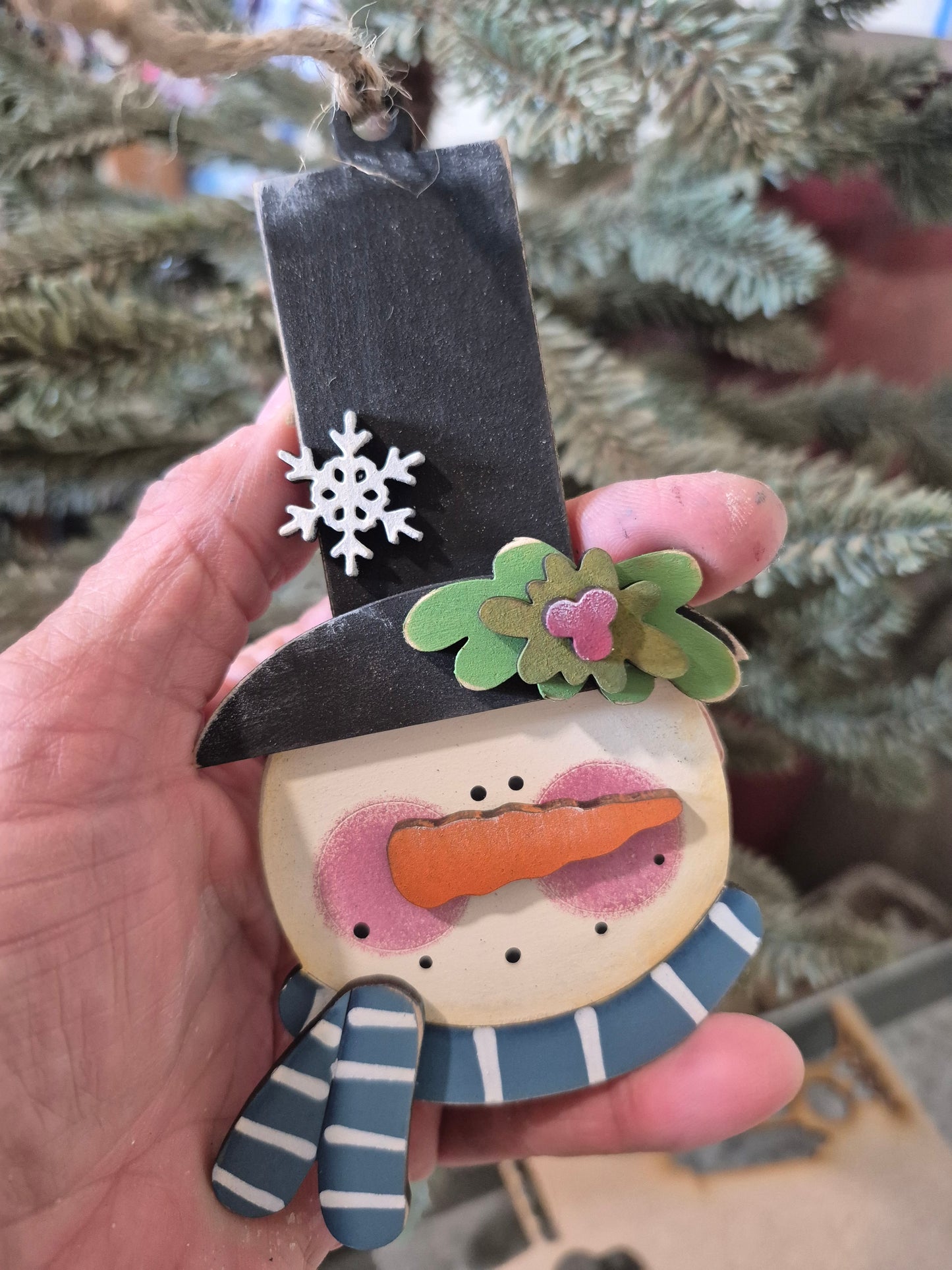 Winter Buddies Snowman Ornament SVG's| Laser Cut Snowman Ornament