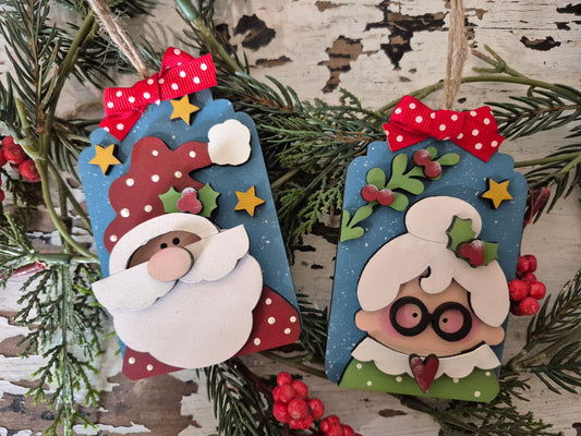 The Clauses Tag Ornaments
