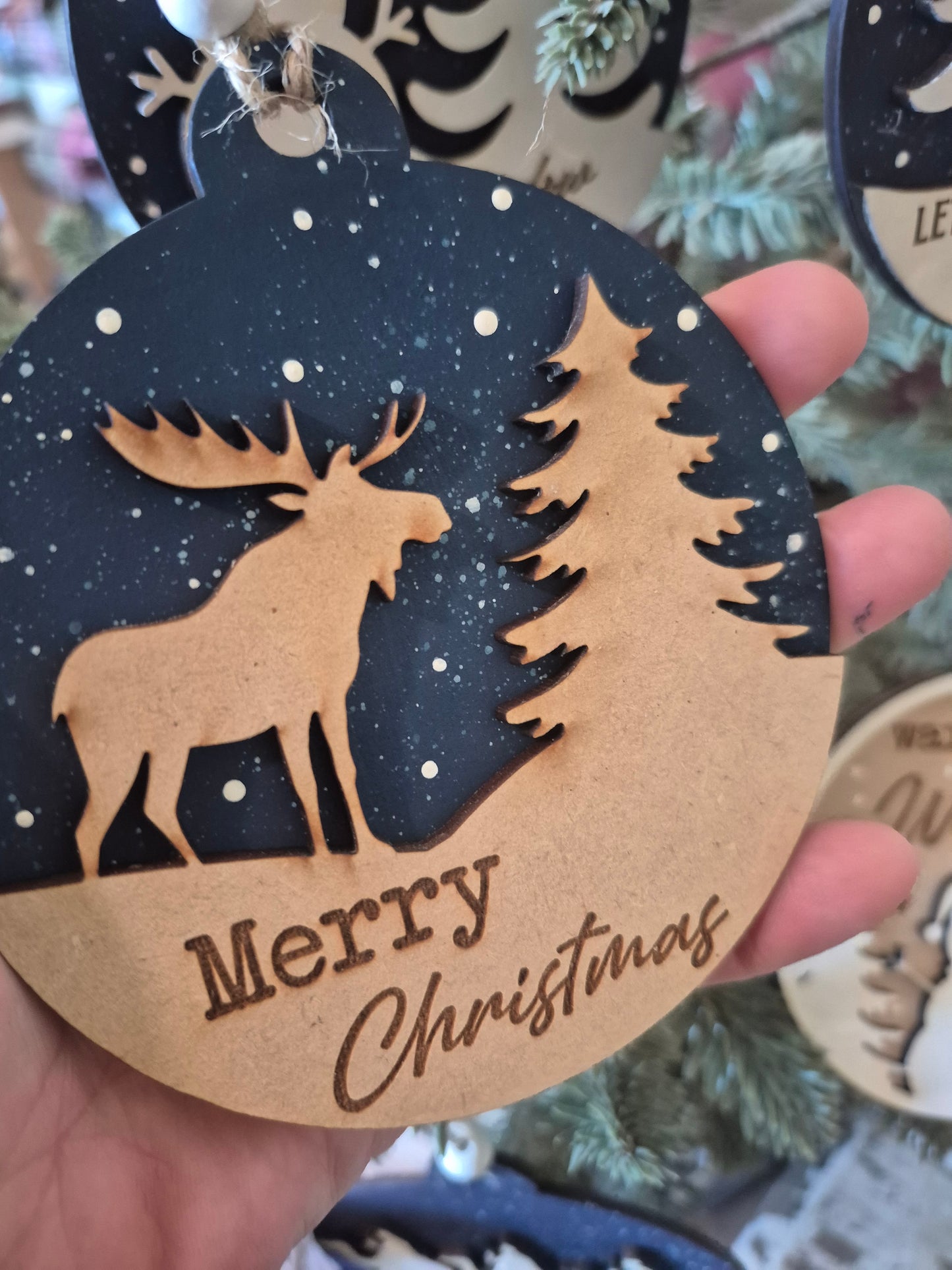 Northwoods Christmas Ornaments Laser SVG