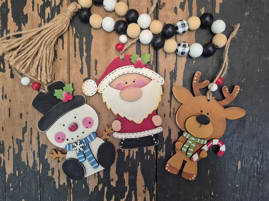 Christmas Bittys Ornaments Wood Kit