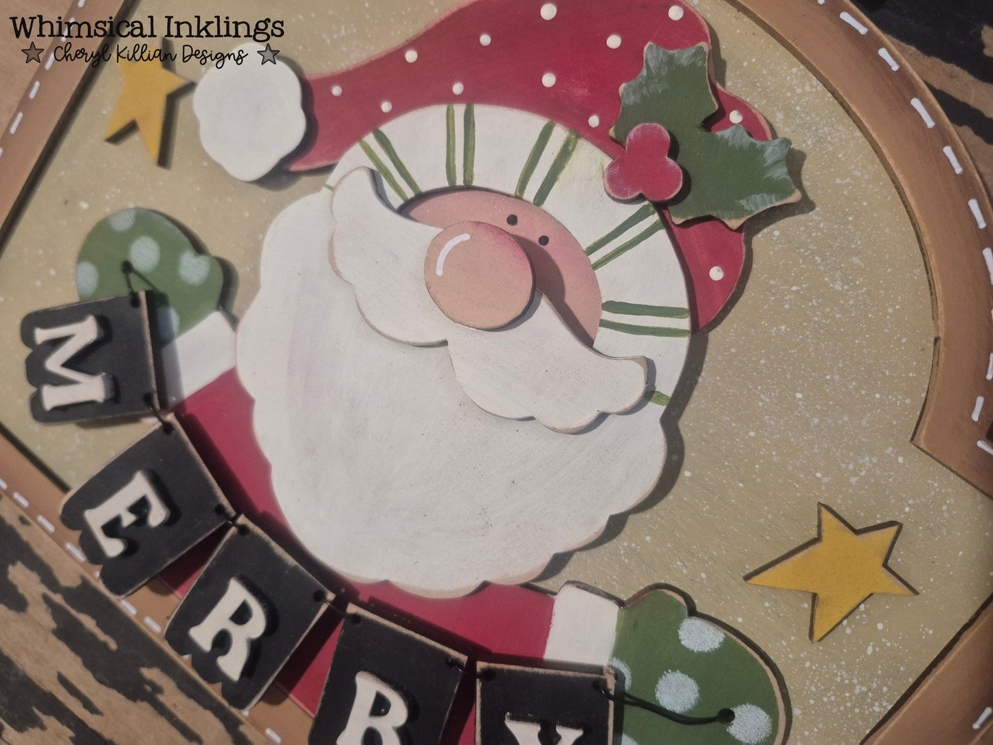 Merry Santa Sign DIY Wood Kit