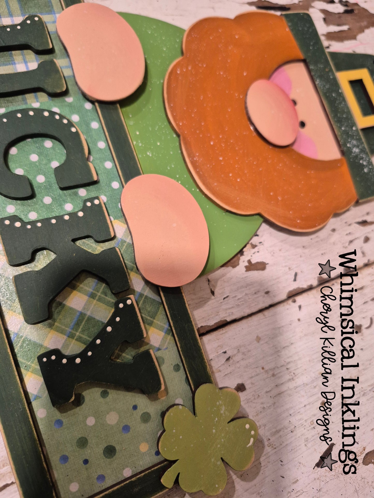 Lucky Leprechaun Sign Laser SVG with printable