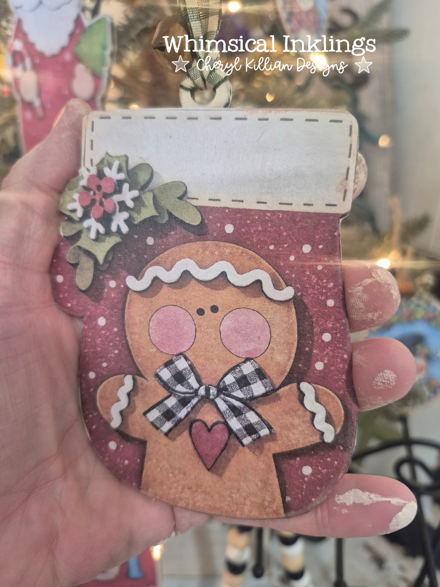 Gingerbread Trio Laser SVG's and Printable Modge Podge Set| Laser SVG
