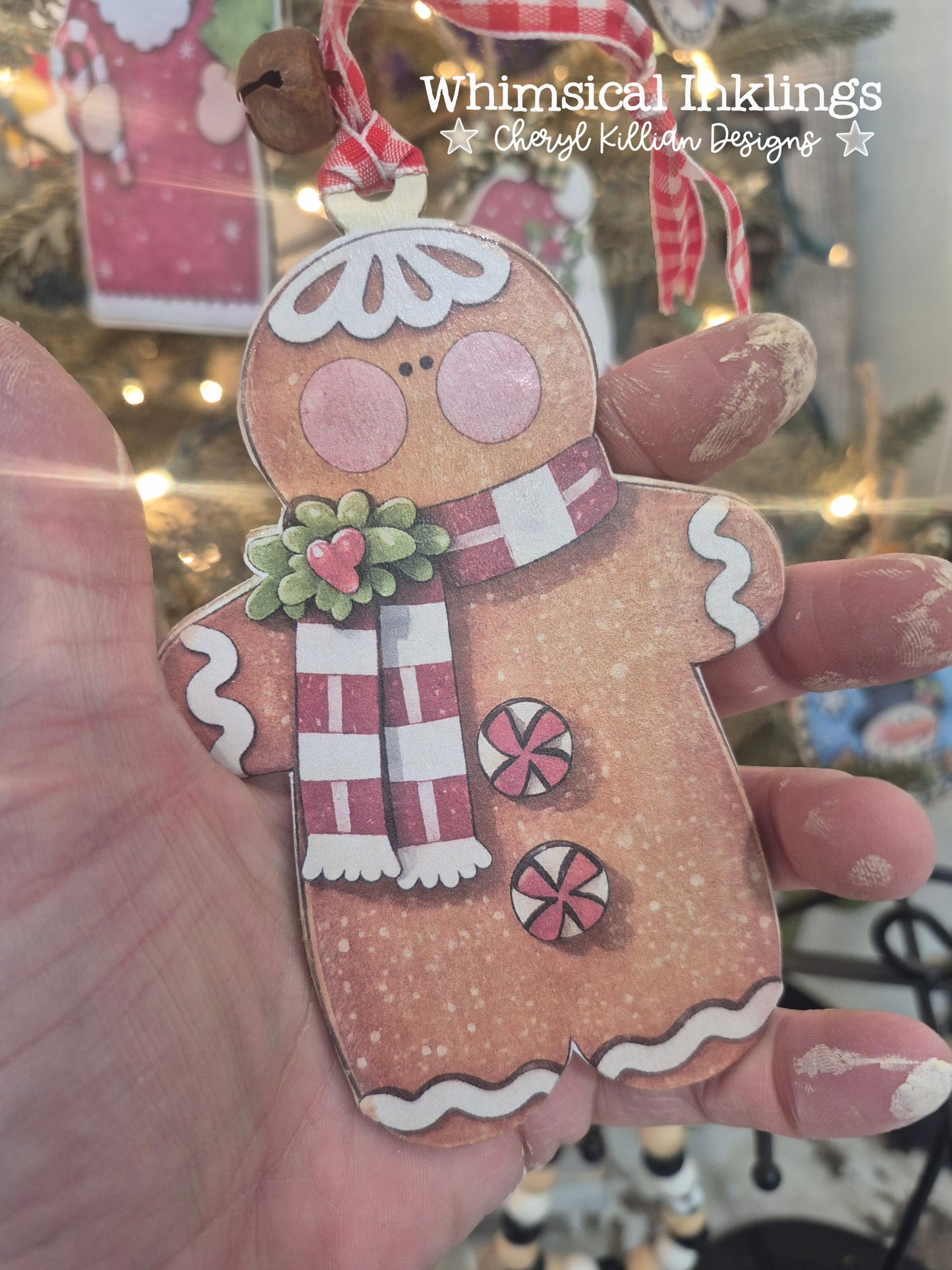 Gingerbread Trio Laser SVG's and Printable Modge Podge Set| Laser SVG