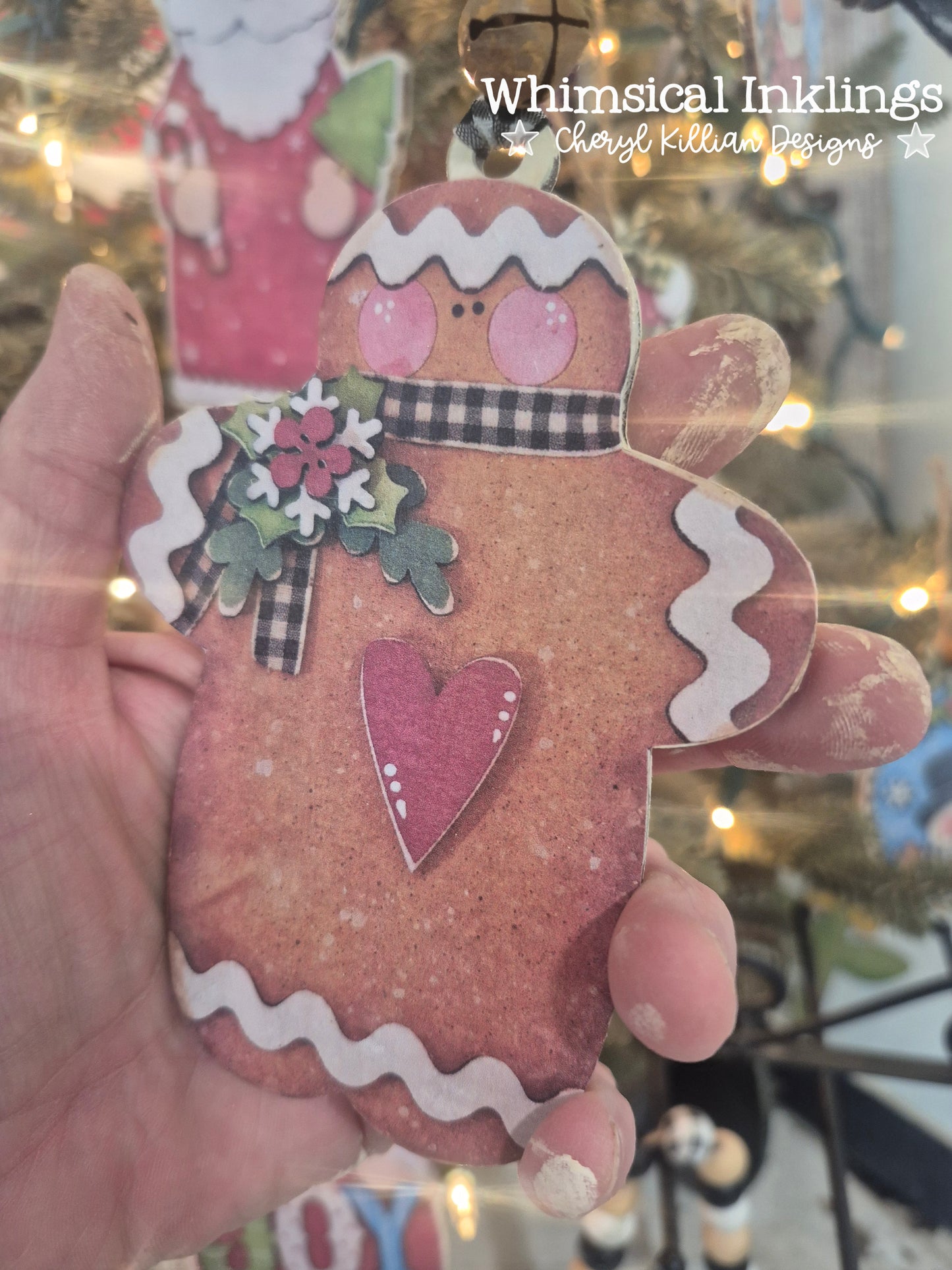 Gingerbread Trio Laser SVG's and Printable Modge Podge Set| Laser SVG