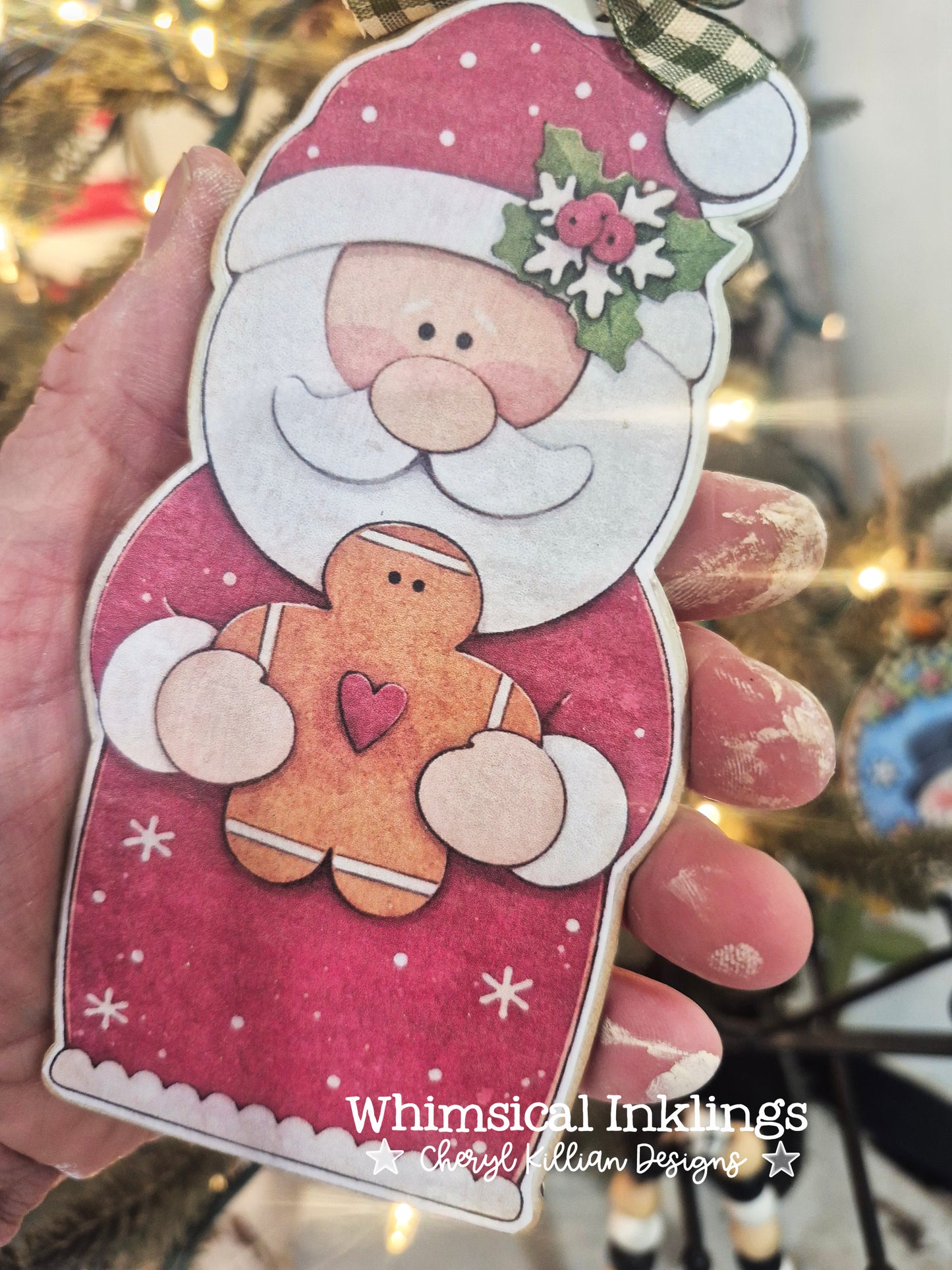 Santa Ornament Trio Laser SVG's and Printables Modge Podge Set| Laser SVG