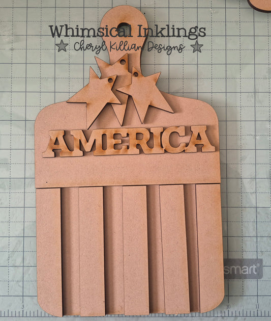 America Bread Board Sign DIY Wood Kit