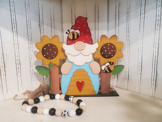 Sunflower Gnome DIY Wood Kit