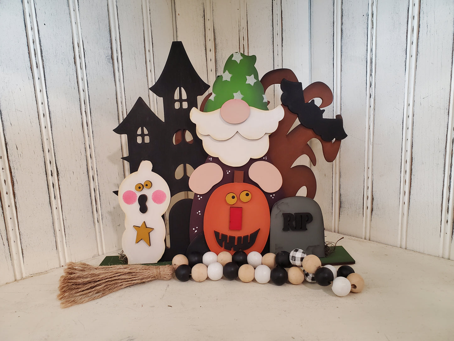 Haunted Halloween Gnome DIY Wood Kit