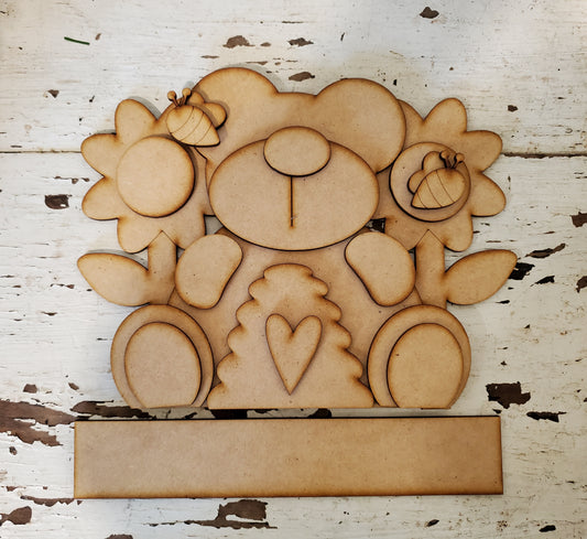 Sweet Bee Bear DIY Wood Kit