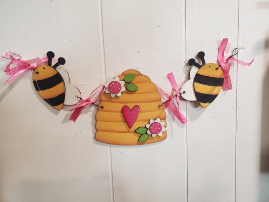 Sweet Bee Garland DIY Wood Kit