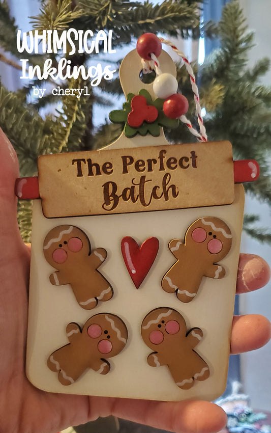 The Perfect Batch-Gingerbread Ornament DIY Wood Kit