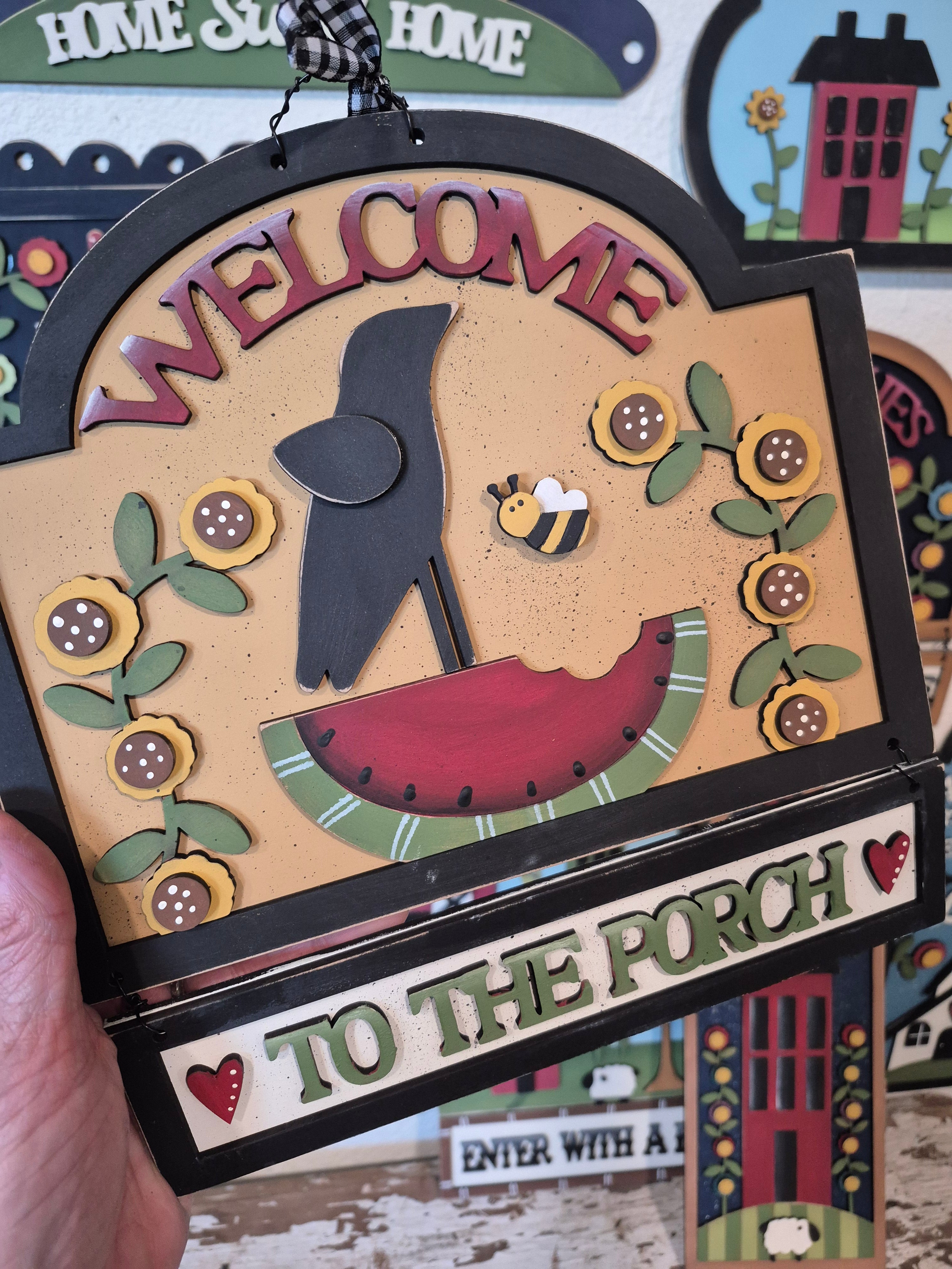 Prim Welcomesign Welcome To The Porch Prim Sign DIY Wood Kit – Whimsical Inklings