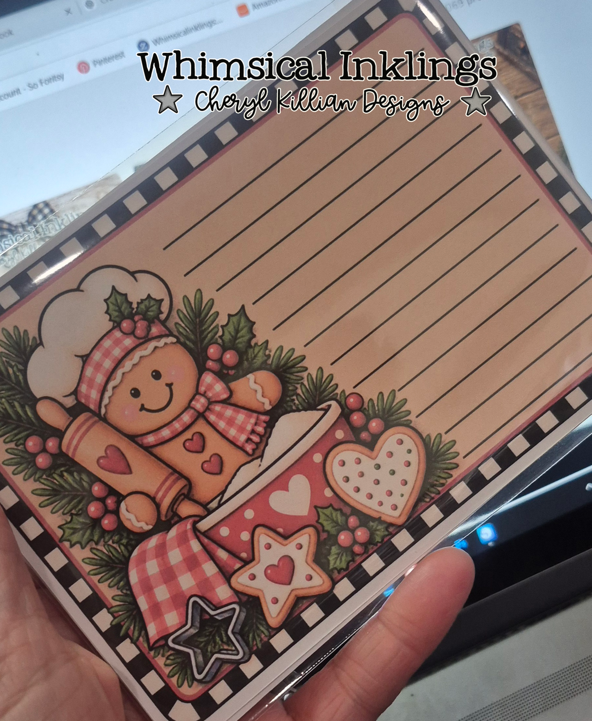 Sweet Gingerbread Recipes Cards