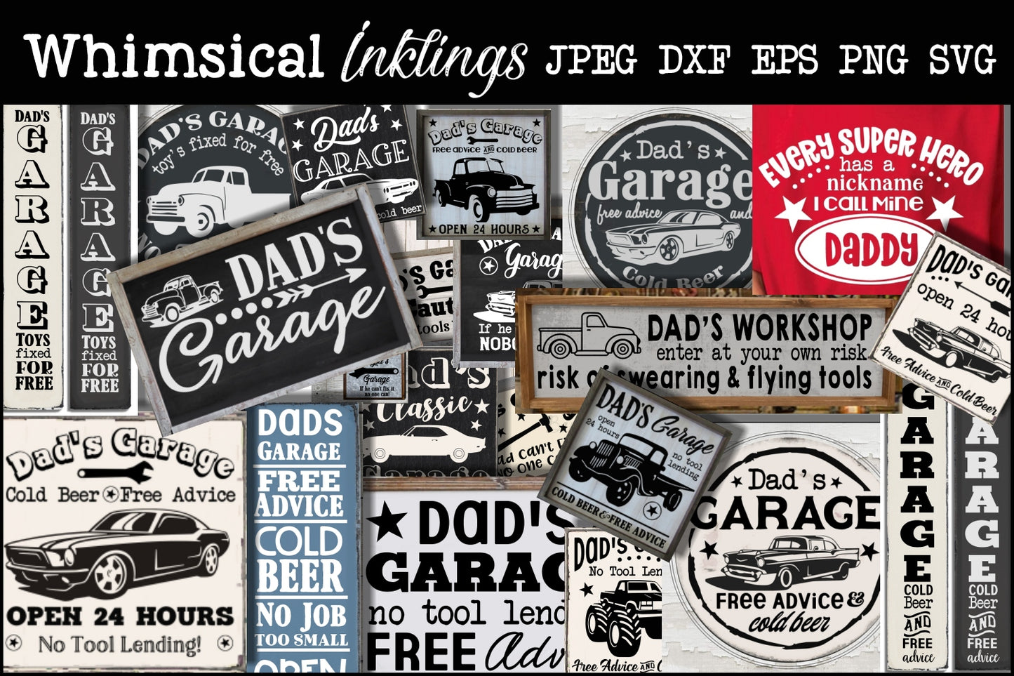 All About Dad SVG Bundle| Dad Designs |  Fathers Day|