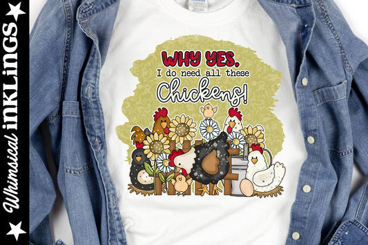 All These Chickens Sublimation |Farm