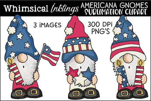 Americana Gnomes| Patriotic Sublimation