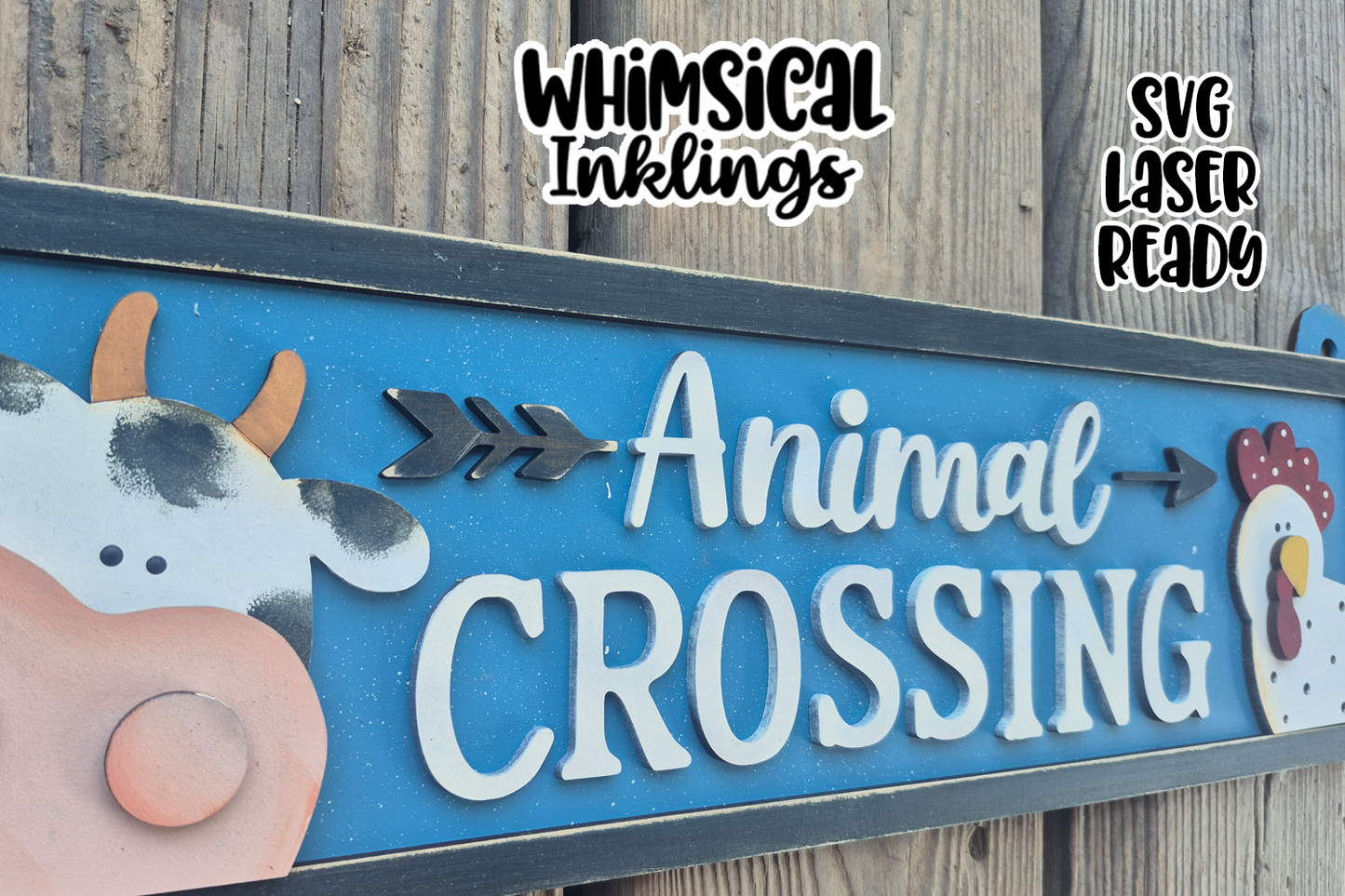 Animal Crossing Sign Laser SVG