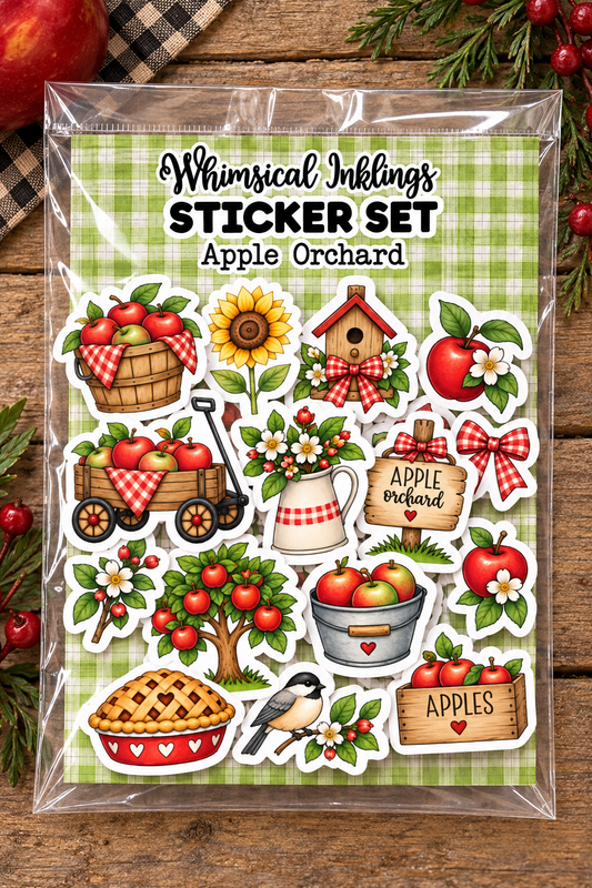 Apple orchard Sticker Sheet_ Printable Stcikers