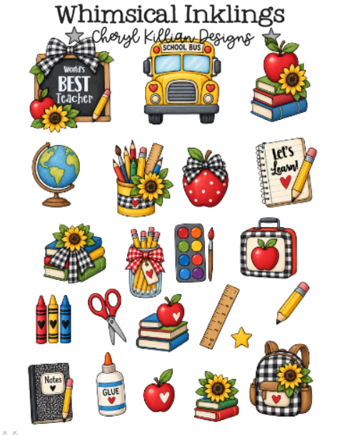 Back To School Sticker pack| School stickers