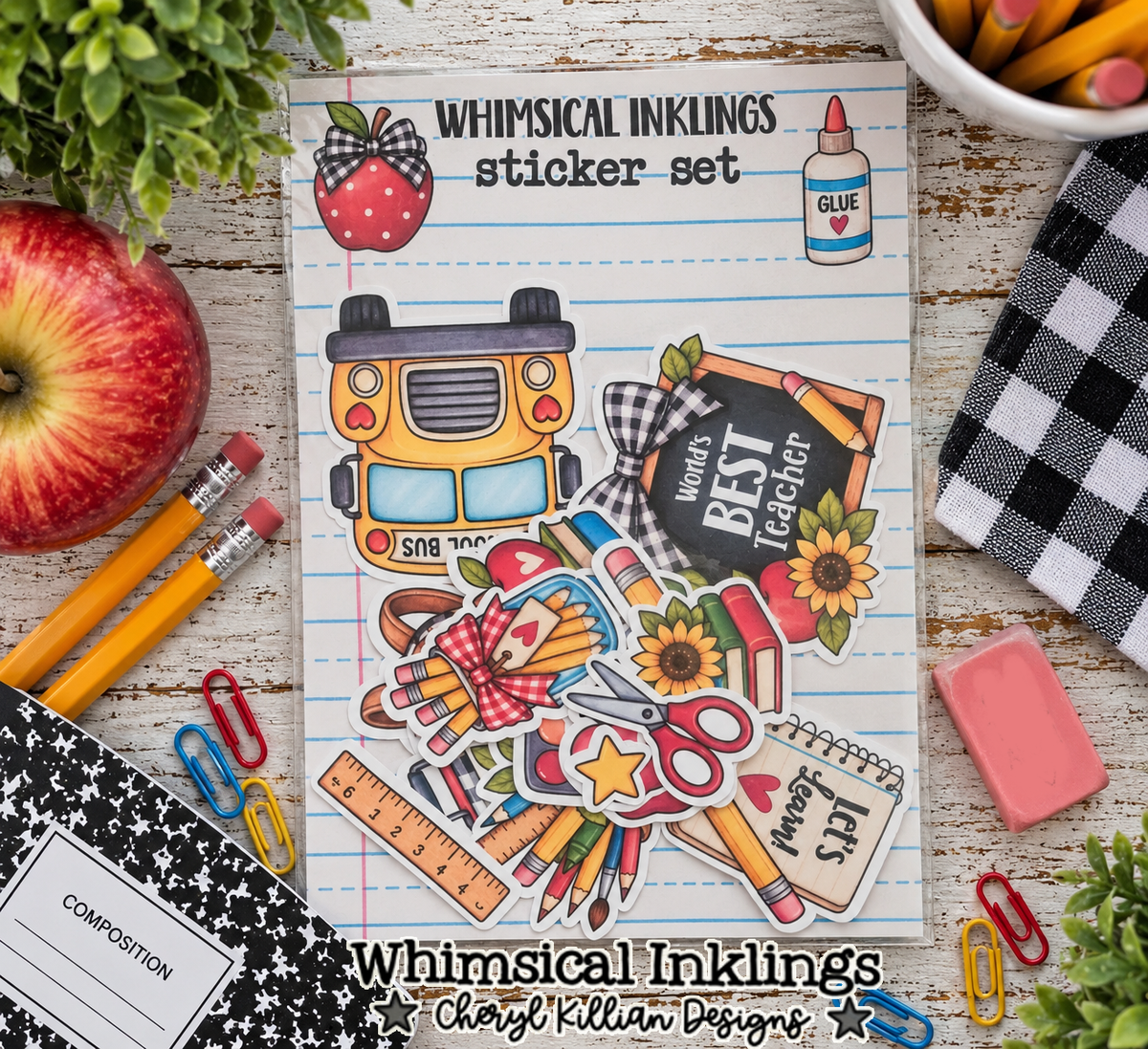 Back To School Sticker pack| School stickers