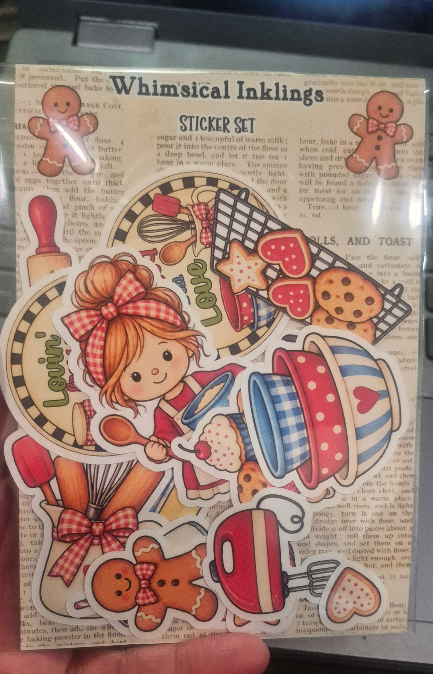 Baked With Love Sticker Pack| Baking Stickers