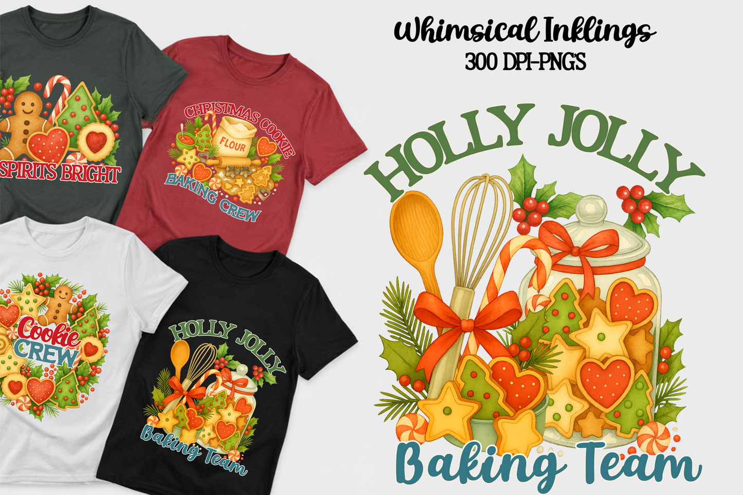 Baking Spirits Bright-Christmas Sublimation/DTF Clipart