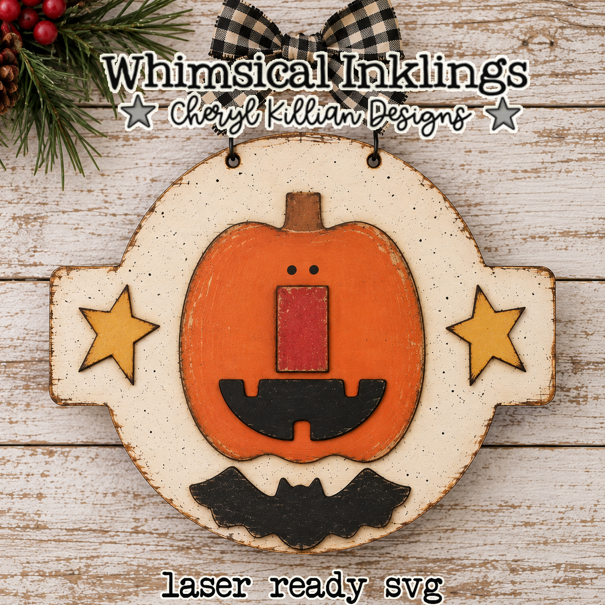 Bat jack Laser SVG| Halloween Laser SVG