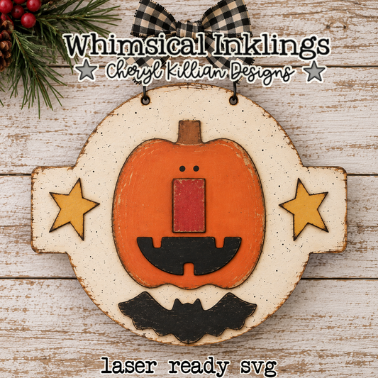 Bat jack Laser SVG| Halloween Laser SVG
