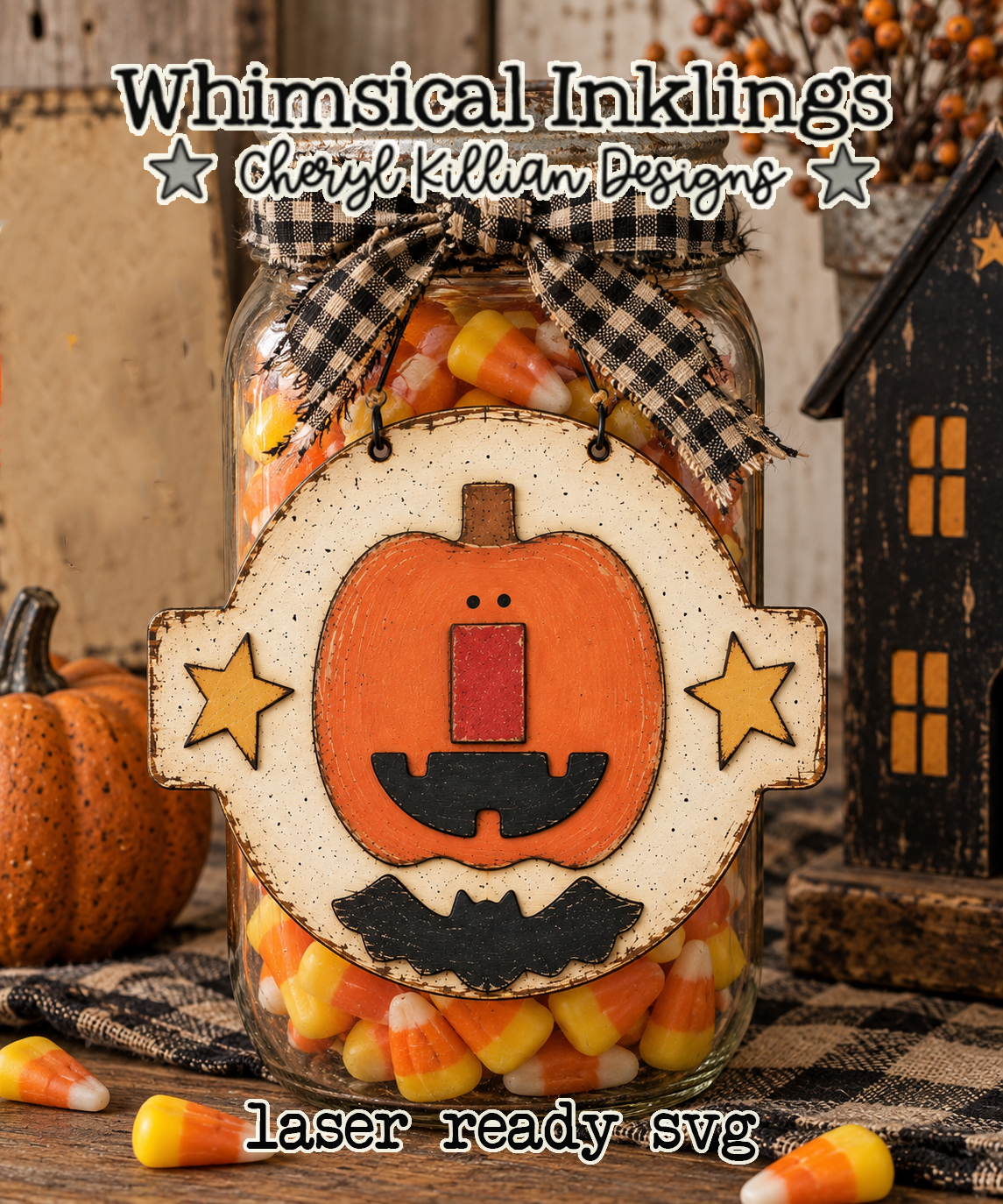 Bat jack Laser SVG| Halloween Laser SVG