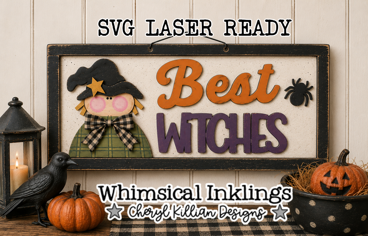 Best Witches Sign Laser SVG| Halloween Laser SVG