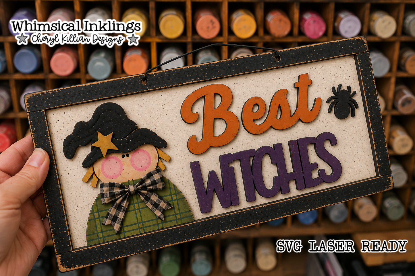 Best Witches Sign Laser SVG| Halloween Laser SVG