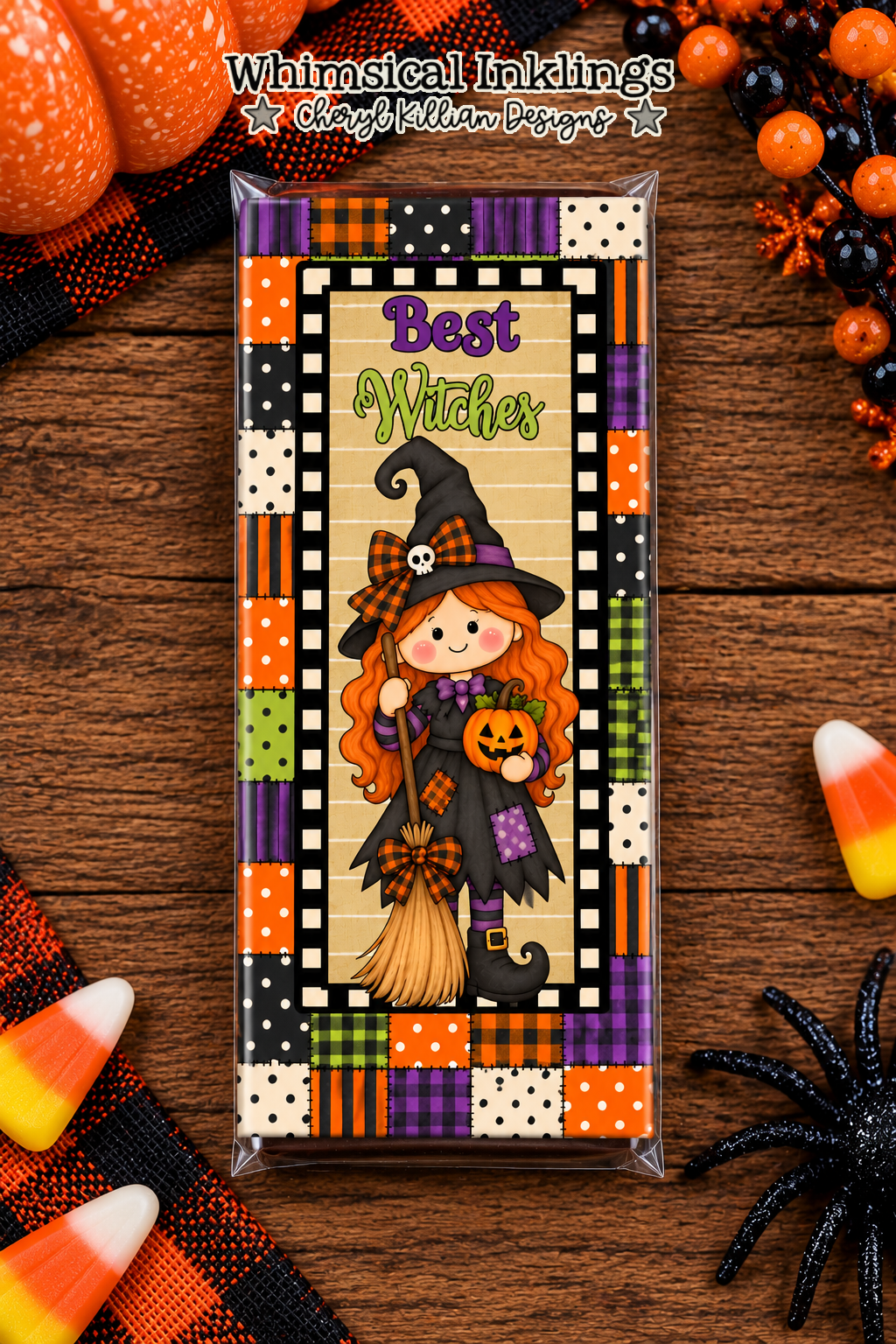 Best Witches Halloween Candy Bar Wrapper