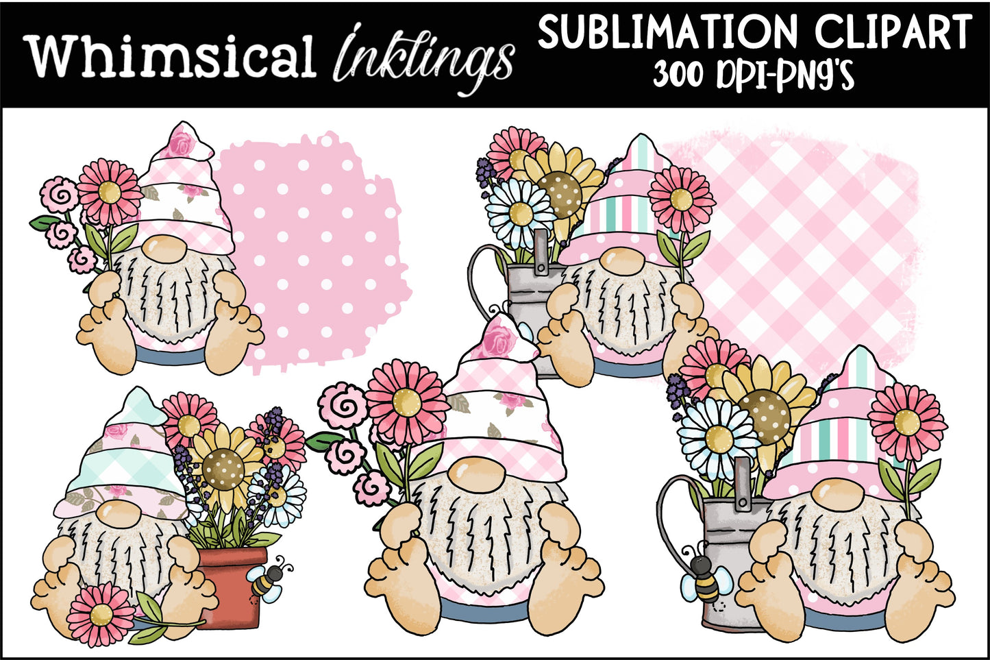 Big Feet Gnomes May Day Sublimation| Spring Sublimation