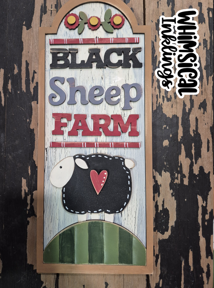 Black Sheep Farm Sign DIY Wood Kit