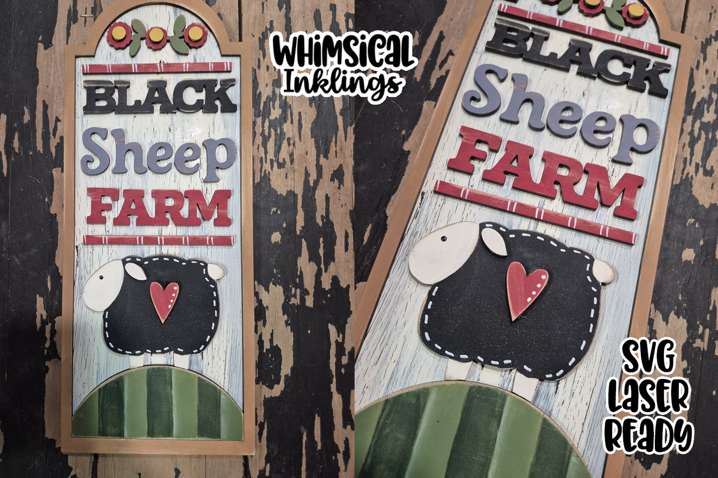 Black Sheep Farm Sign DIY Wood Kit