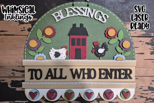 Blessings Sign Laser SVG