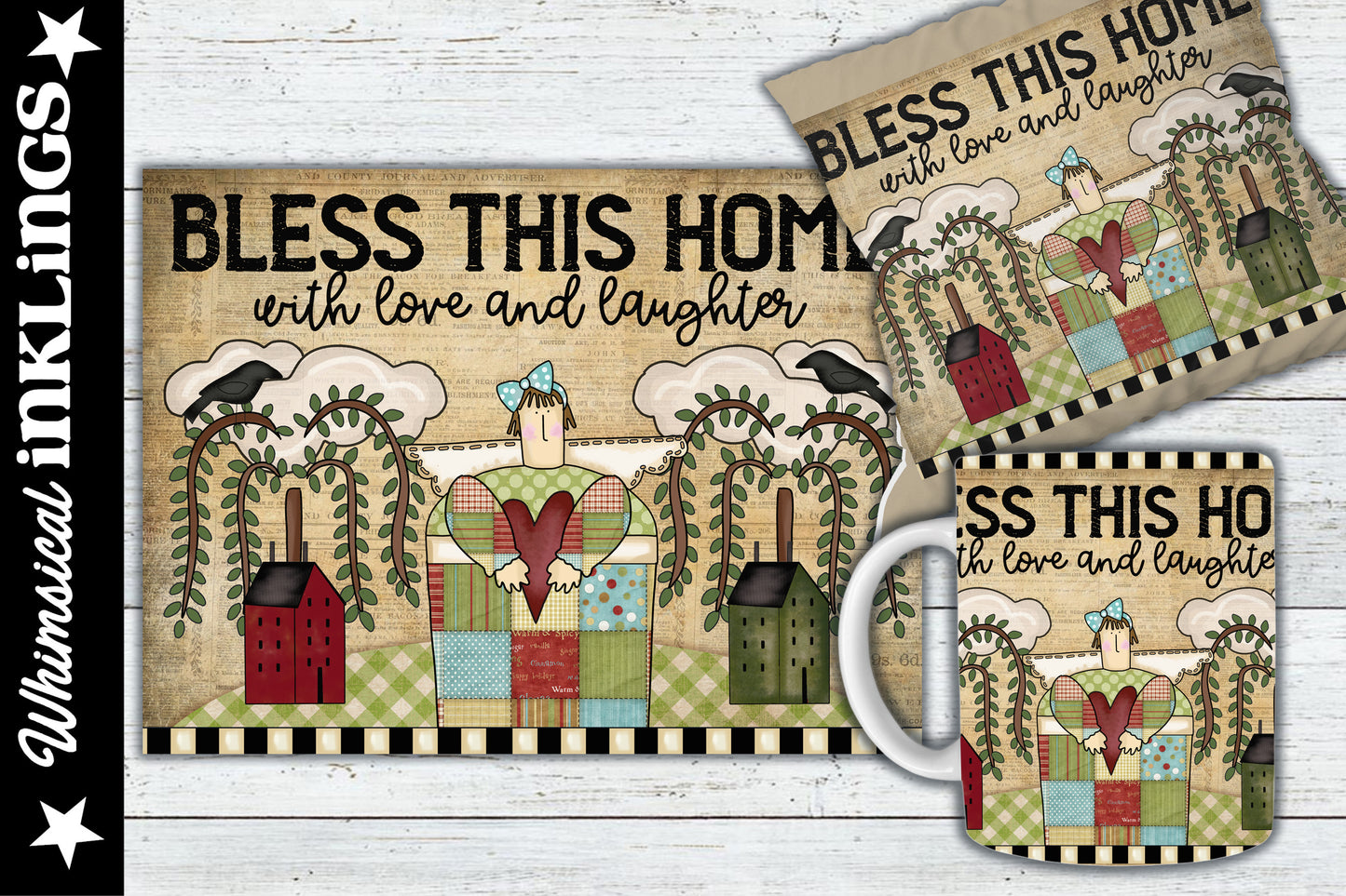 Bless This Home Sublimation| Prim|Country