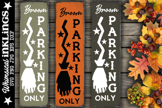 Broom Parking Only Halloween SVG| Halloween SVG