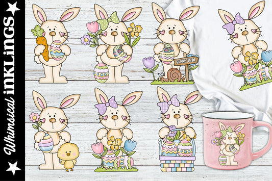 Bunny Trail Easter Sublimation Clipart